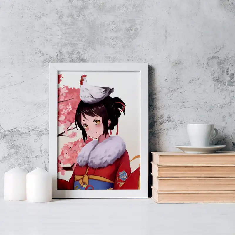 تابلو خندالو مدل میتسویا میامیزو انیمه یورنیم کد 16262