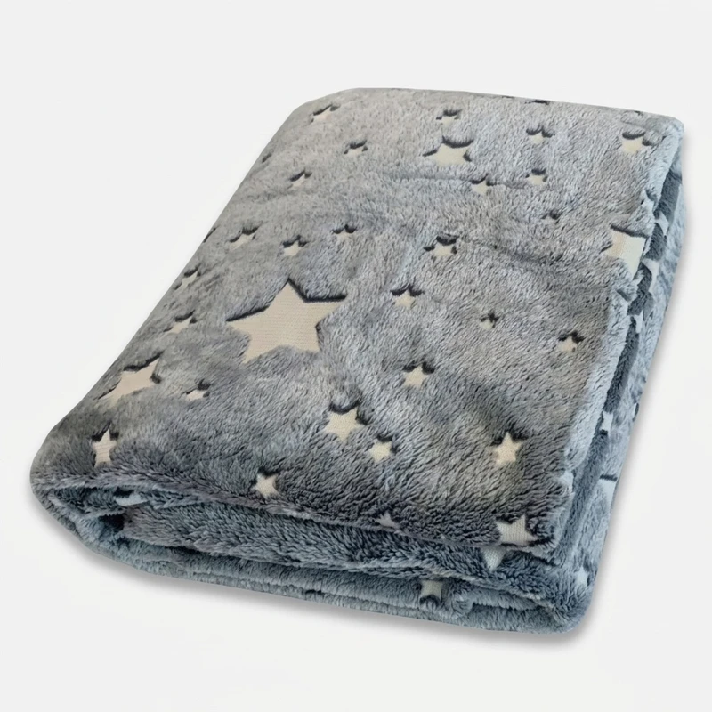 پتو مسافرتی 2 نفر ویراگیتا مدل شبنما ستاره بارانا سایز 220x200 سانتی‌متر
