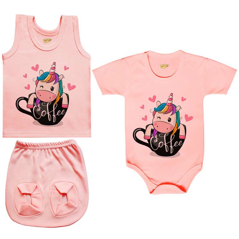 ست 3 تکه لباس نوزادی کارانس مدل PRSZS-3252