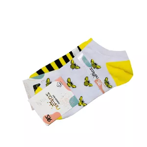 جوراب ساق کوتاه دخترانه مدل تابه تا زنبوری کد j001