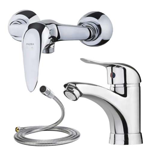 ست شیرآلات پادرا مدل آلفا کد CR-2X پلاس مجموعه 3 عددی