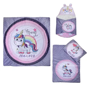 سرویس خواب 4 تکه کودک مدل اسب تک شاخ