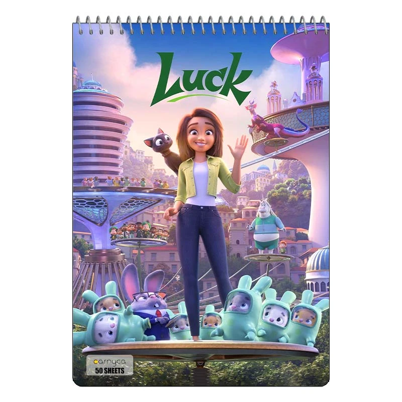 دفتر نقاشی 50 برگ سیمی کارنیکا طرح لاک  Luck کد 51841