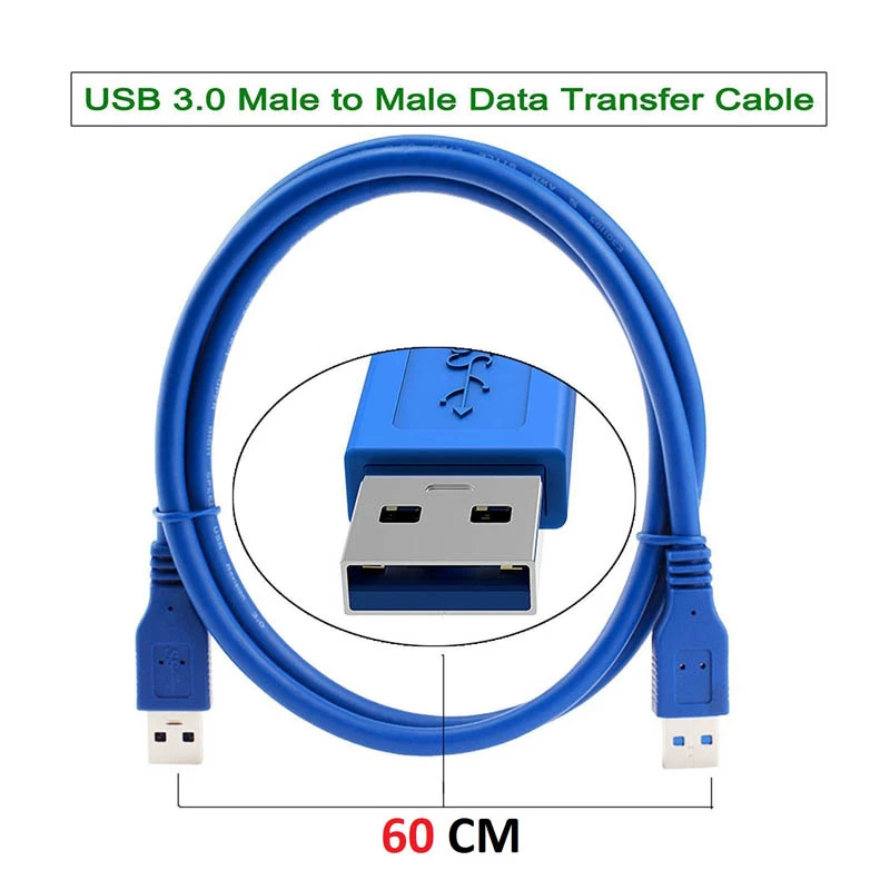 عکس شماره 11 : کابل لینک usb 3.0 مدل am-am طول 0.6 متر