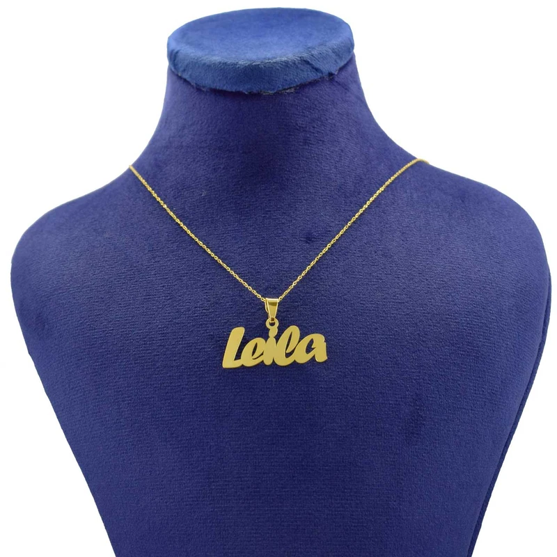 گردنبند طلا 18 عیار زنانه با زنجیر حلقه‌ای (فلامینگو) نیکان گلد مدل لیلا