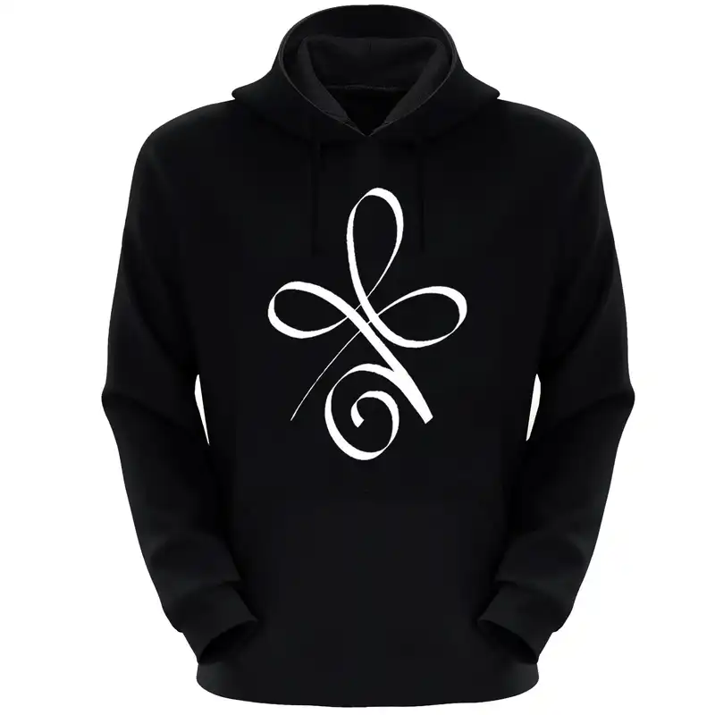 هودی زنانه مدل گل S92 رنگ مشکی