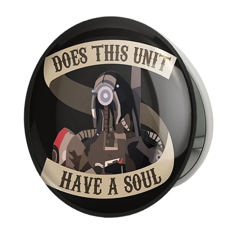 آینه جیبی خندالو طرح بازی مس افکت (Mass Effect) مدل تاشو کد 31566