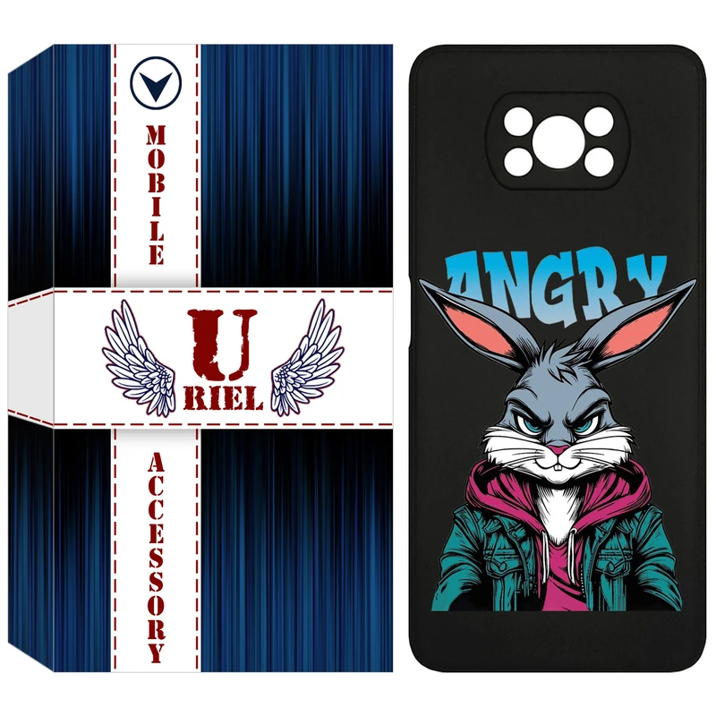 کاور یوریل مدل KSH کد 51 طرح خرگوش مناسب برای گوشی موبایل شیائومی Poco X3 / Poco X3 Pro