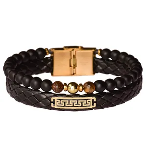 دستبند طلا 18 عیار زنانه الن نار مدل هندسي 101214