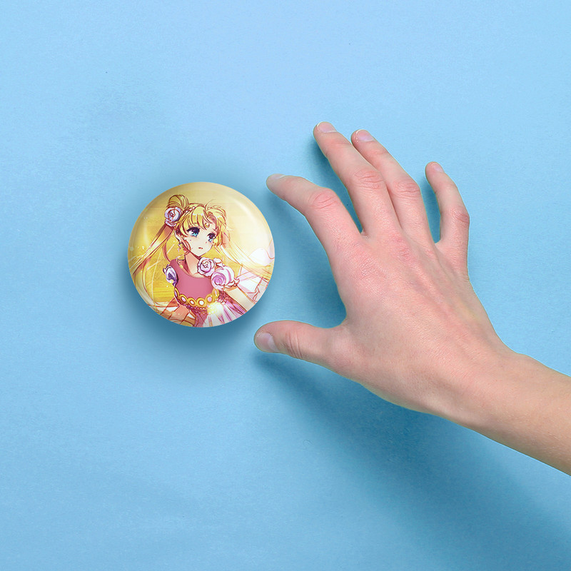 آینه جیبی خندالو مدل اوساگی تسوکینو انیمه سیلور مون Sailor Moon  کد 17437
