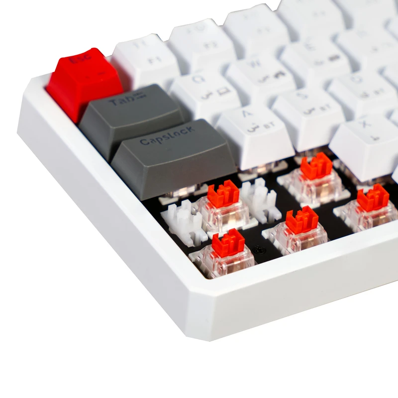 عکس شماره 24 : کیبورد گیمینگ فاطر مدل kcr-8000b، مکانیکال سوییچ قرمز، tenkeyless، نورپردازی rgb