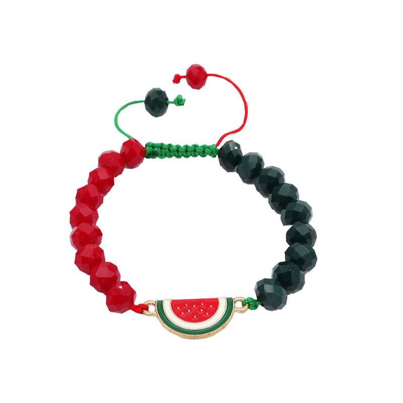 دستبند دخترانه مدل هندوانه یلدایی کد D 10 دستبند دخترانه مدل هندوانه یلدایی کد D 10