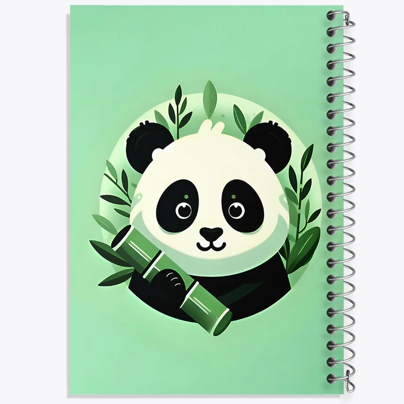 دفتر مشق 100 برگ خندالو طرح پاندای کیوت کد F8002