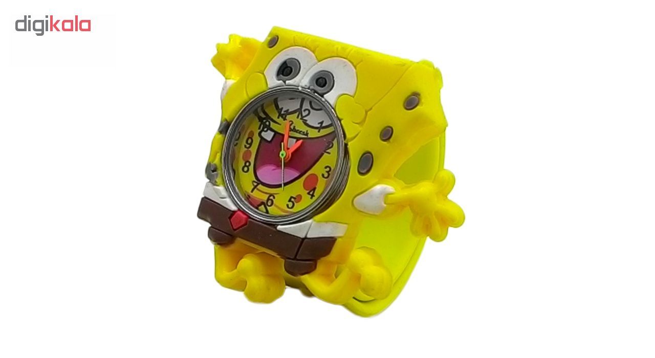 ساعت مچی عقربه ای پسرانه مدل SpongeBob01 -  - 2