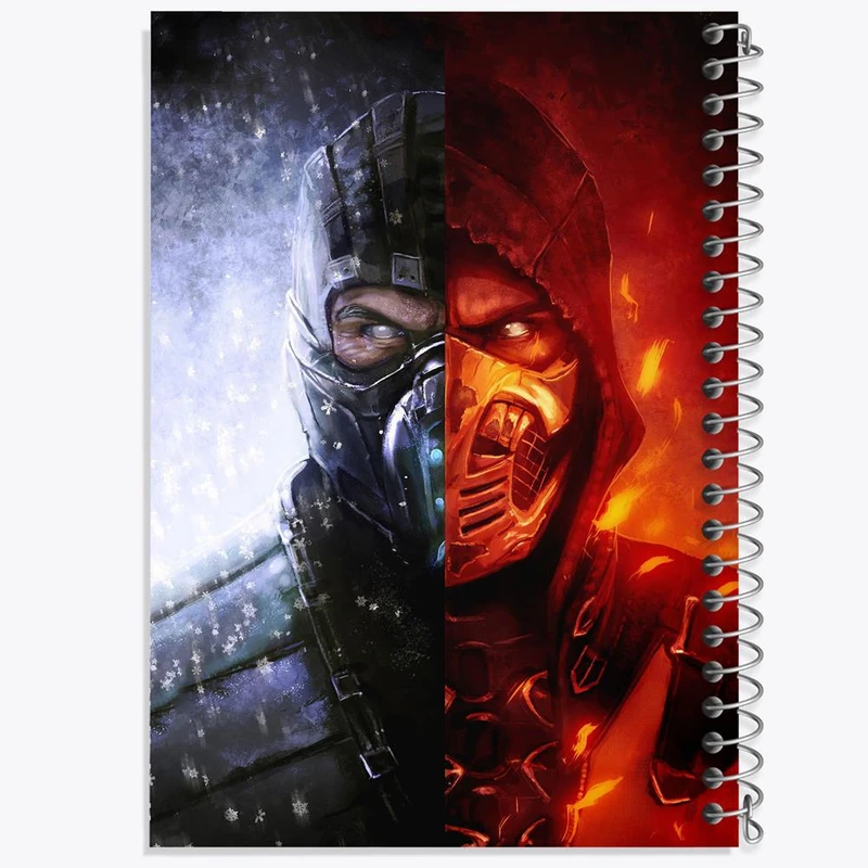 دفتر نقاشی 50 برگ خندالو مدل بازی مورتال کمبت Mortal Kombat کد 29790