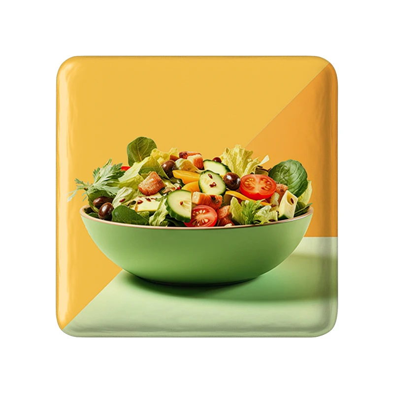 پیکسل خندالو طرح سالاد  مدل مربعی کد 31098