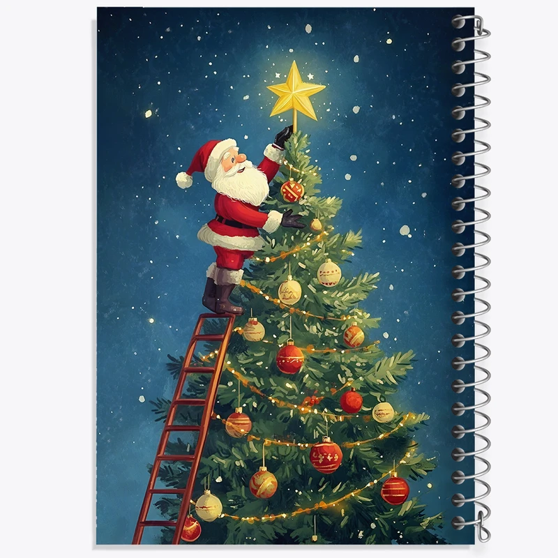 دفتر لیست خرید 50 برگ خندالو طرح بابانوئل و کریسمس کد N5872