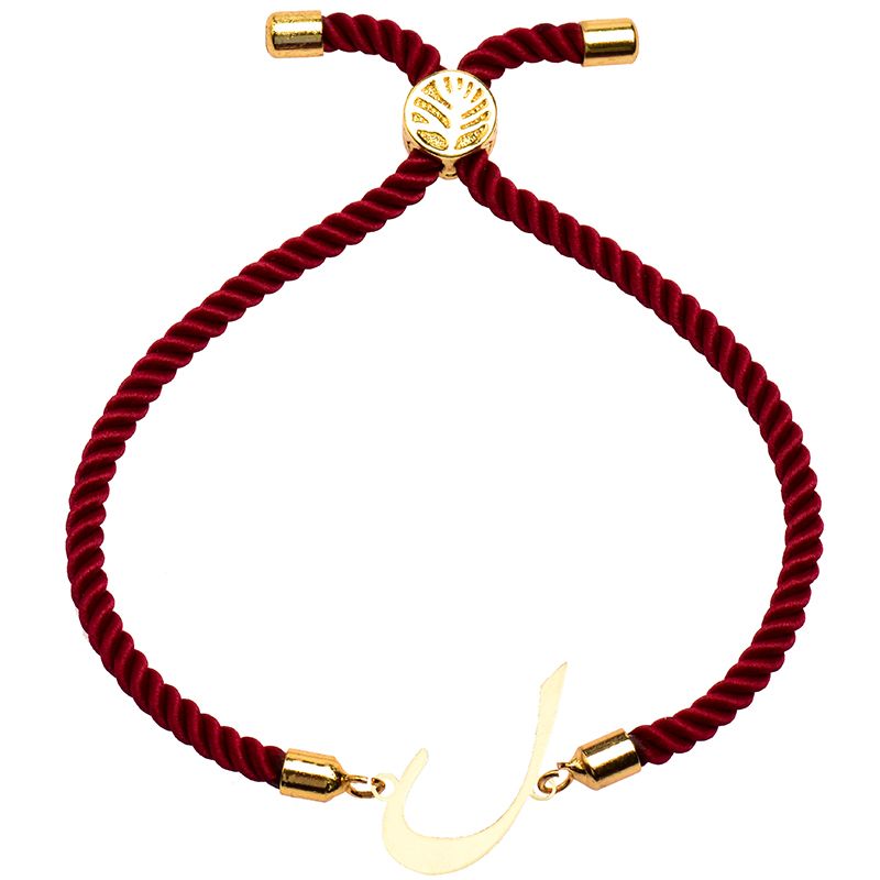 دستبند طلا 18 عیار زنانه کرابو طرح حرف ل مدل Kr2408 -  - 1