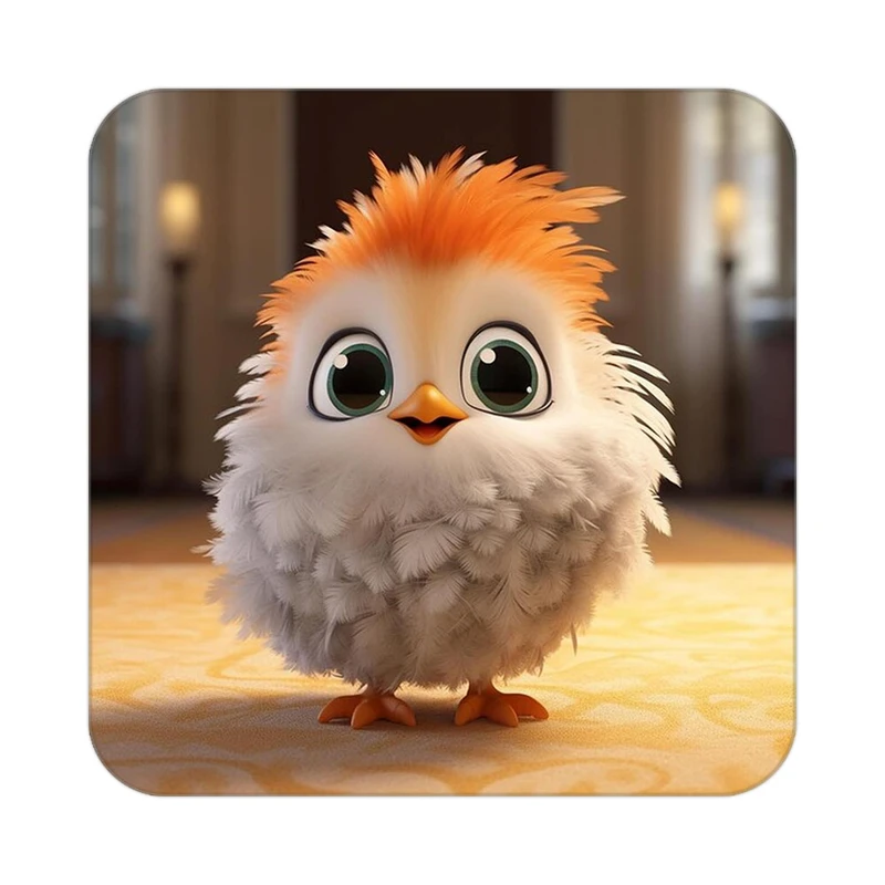 زیر لیوانی کاکتی طرح حیوانات کارتونی مدل mp28129