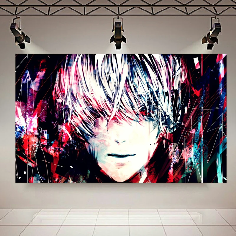 تابلو بوم طرح انیمه Tokyo Ghoul مدل Kaneki Ken کد AR2643