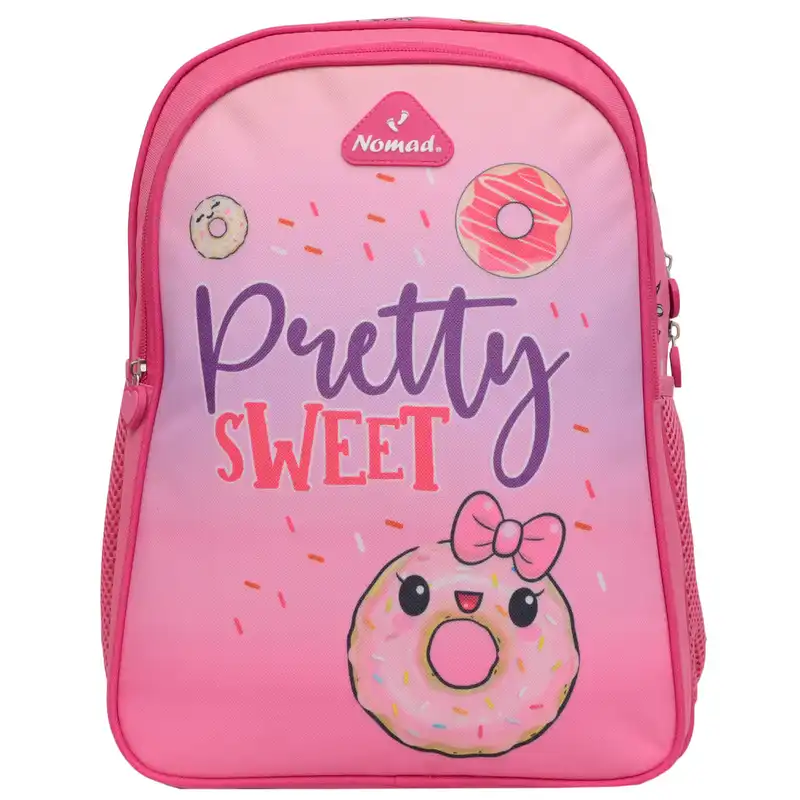 کوله پشتی نومد مدل PRETTY SWEET به همراه کیف غذا و جامدادی و ظرف میوه و بطری آب