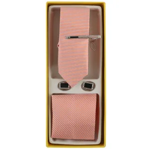 ست کراوات و دستمال جیب و دکمه سردست مردانه فرانکو فروزی مدل F-102100
