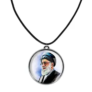 گردنبند خندالو مدل تصویر رهبر کد 25632564