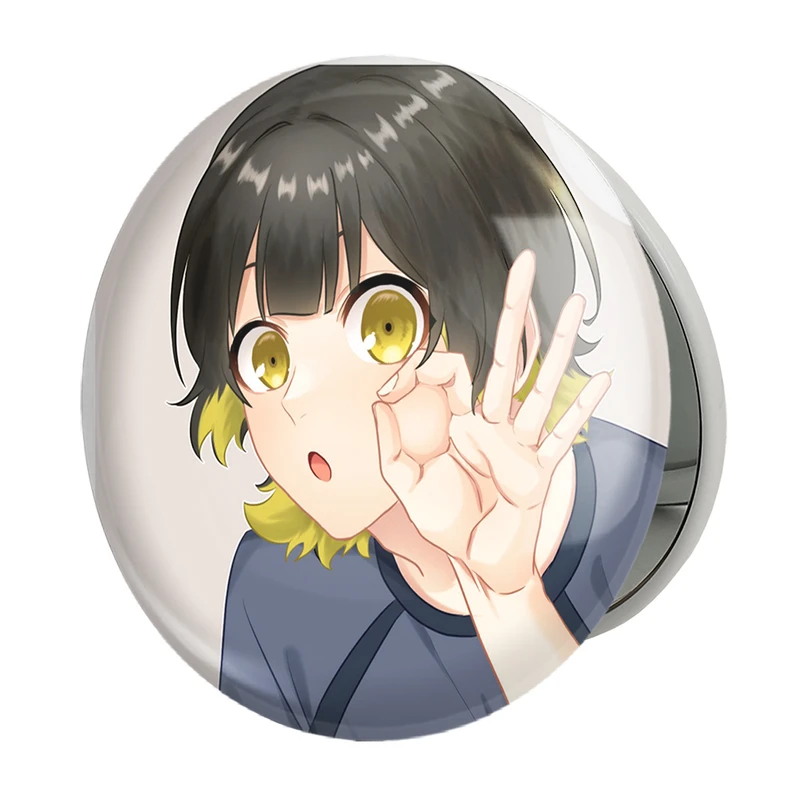 آینه جیبی خندالو طرح مگورو انیمه بلو لاک Blue Lock مدل تاشو کد 24388 