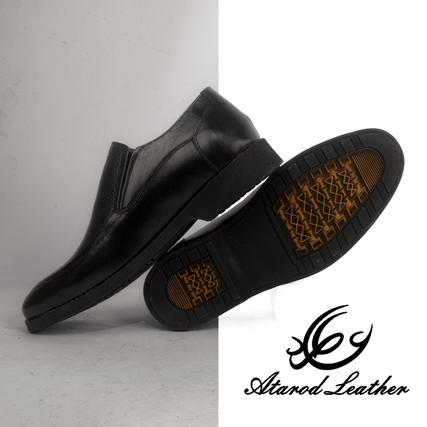 کفش مردانه چرم عطارد مدل SH09 -  - 17