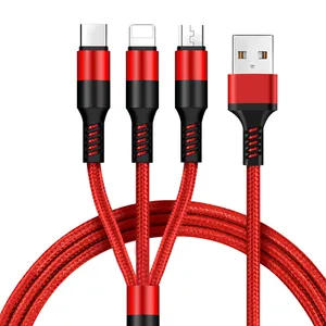 کابل تبدیل USB به لایتنینگ/ USB-C /microUSB مدل Fashion طول 1.5 متر