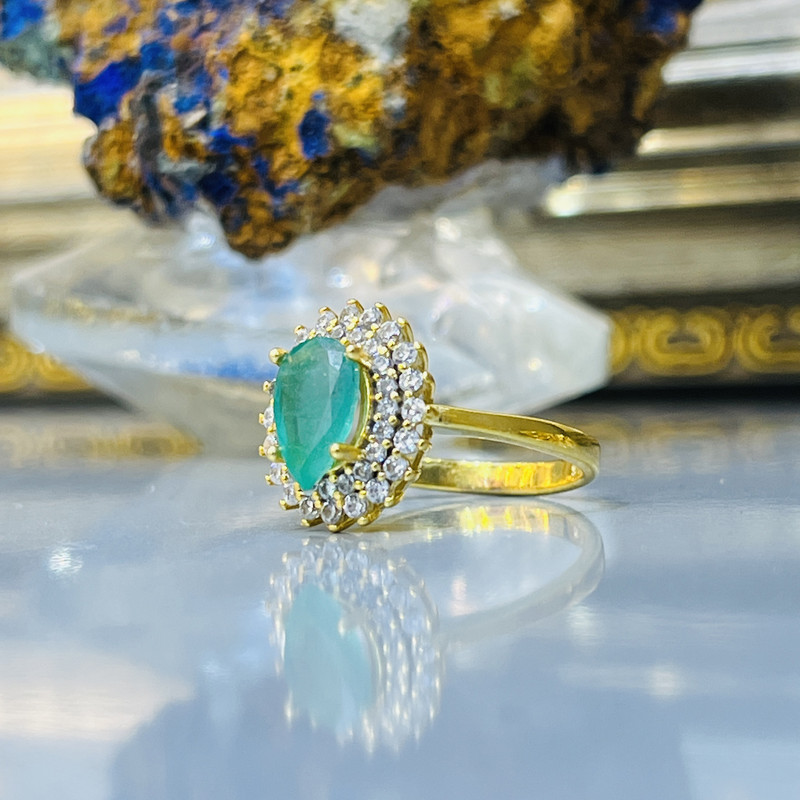 انگشتر نقره زنانه مدل مزین به جواهر