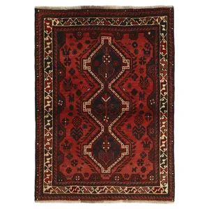فرش دستبافت یک و نیم متری مدل شیراز کد 461132C