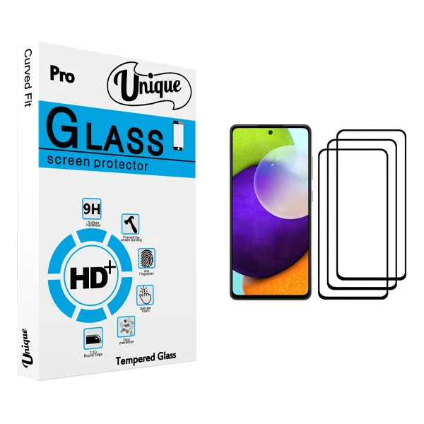 محافظ صفحه نمایش يونيک مدل +Clear مناسب برای گوشی موبایل سامسونگ Galaxy A52 بسته سه عددی