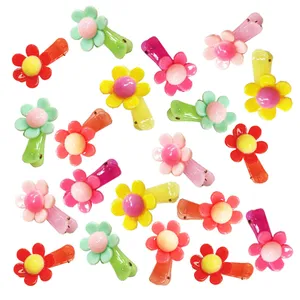 گیره مو دخترانه مدل گل مجموعه 20 عددی