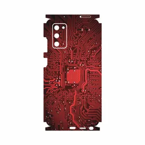 MAHOOT Red Printed Circuit Board-FullSkin Cover Sticker for Samsung Galaxy Note 20