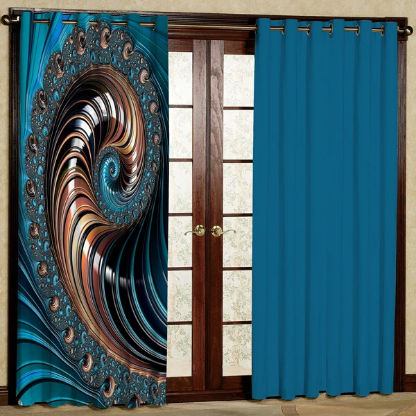 پرده مدل مخمل پانچی کد 7155 سایز 280x140 سانتی متر