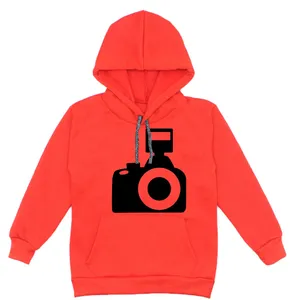 هودی دخترانه مدل دوربین عکاسی A36 رنگ قرمز