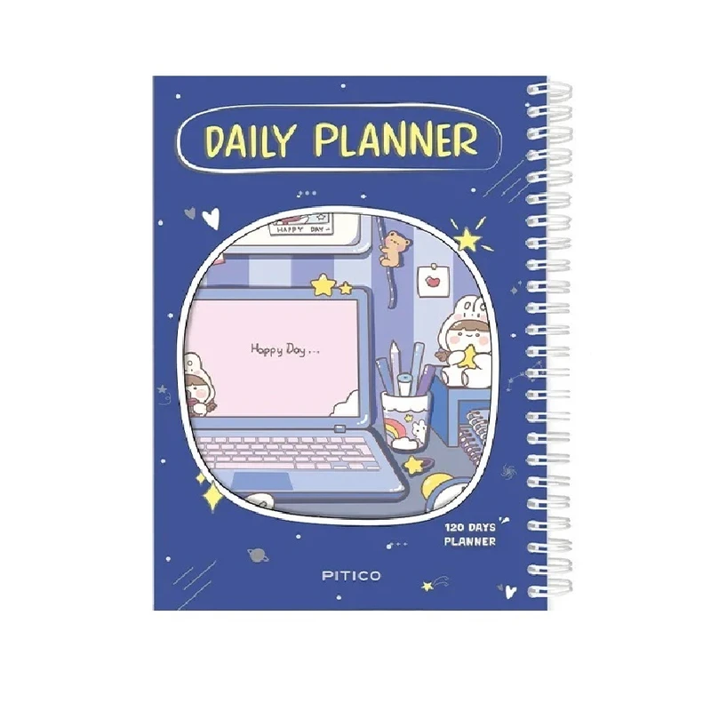 دفتر برنامه ریزی 70 برگ پیتیکو مدل پلنر 120 روزه طرح رایانه کد 425