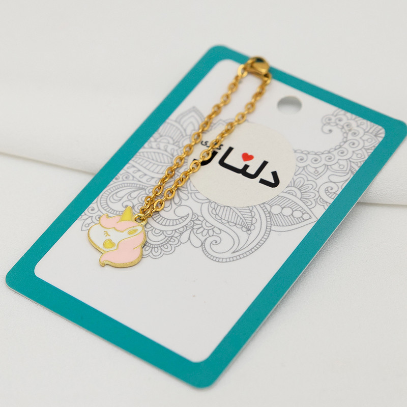 آویز ساعت زنانه دلنار گالری مدل اسب تک شاخ