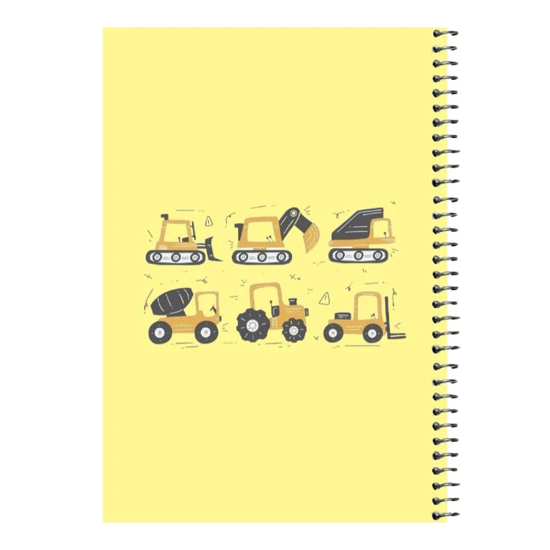 دفتر مشق 80 برگ اس جی مدل ماشین کار کد۴  