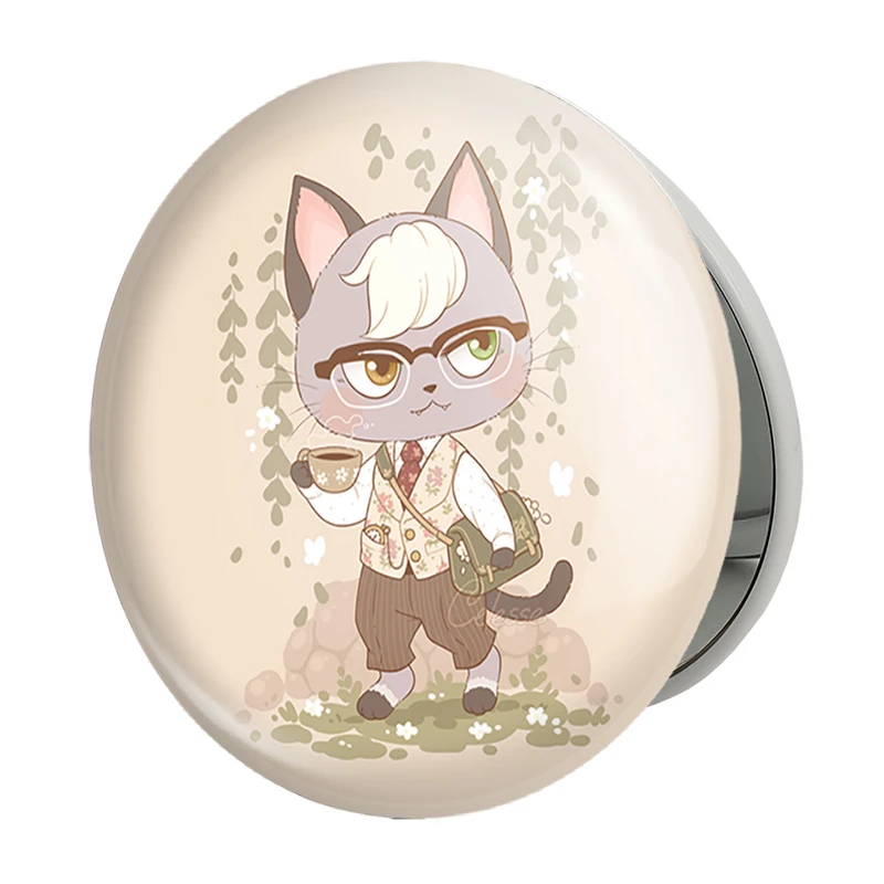 آینه جیبی خندالو طرح بازی انیمال کراسینگ (Animal Crossing) مدل تاشو کد 32671
