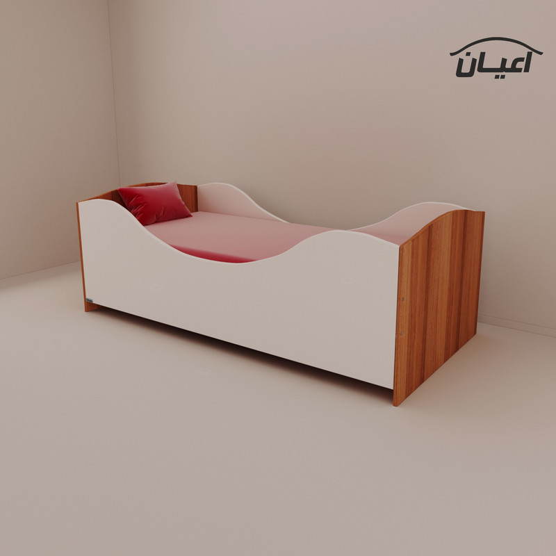 تخت خواب یکنفره اعیان مدل FH371 سایز 80x180 سانتی متر