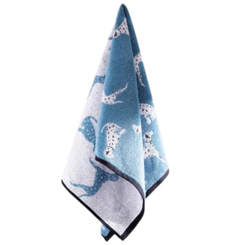 حوله دست و صورت مادام کوکو طرح Dalmatien سایز 50x85 سانتی متر