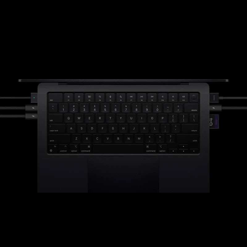 عکس لپ تاپ 14.2 اینچی اپل مدل MacBook Pro MGDU4 2026 LLA-M5 Max-36GB RAM-2TB SSD — زاویه و جزئیات 12