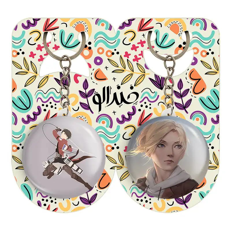 جاکلیدی خندالو مدل لیوای انیمه اتک آن تایتان کد 1855318550 مجموعه 2 عددی