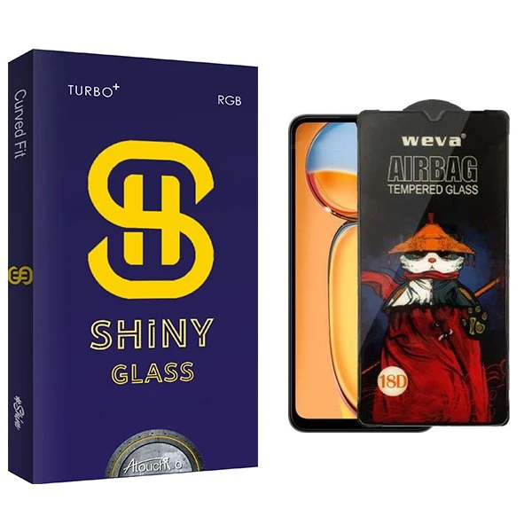 محافظ صفحه نمایش آتوچبو مدل Shiny Airbag مناسب برای گوشی موبایل شیائومی Redmi 13C / Poco C65