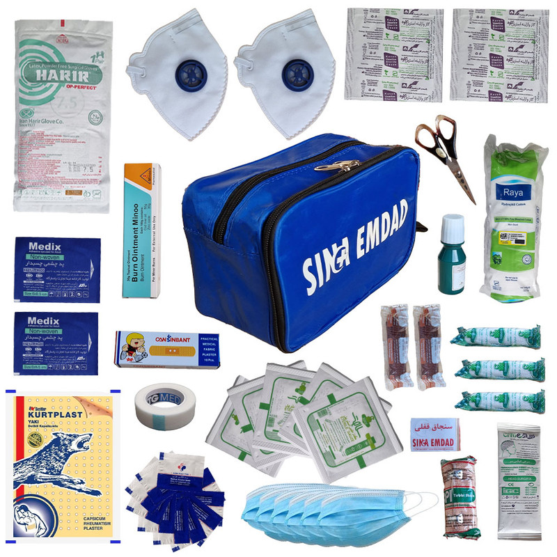 کیف کمک های اولیه سینا امداد مدل A002 مجموعه 52 عددی