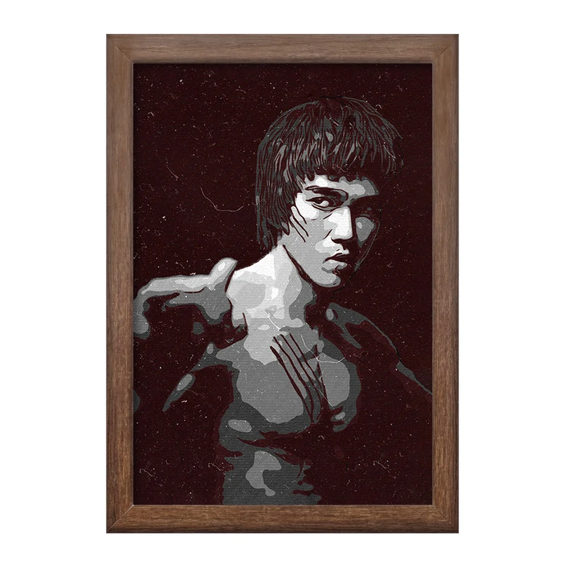تابلو خندالو طرح بروس لی (Bruce Lee) کد F1789