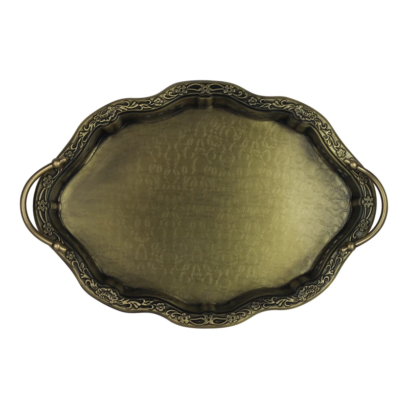 سینی دسته دار سالینو مدل ارکیده  کد 6023 سایز 45x30 سانتی متر