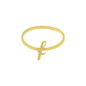 انگشتر نقره زنانه دلی جم طرح F کد D 605